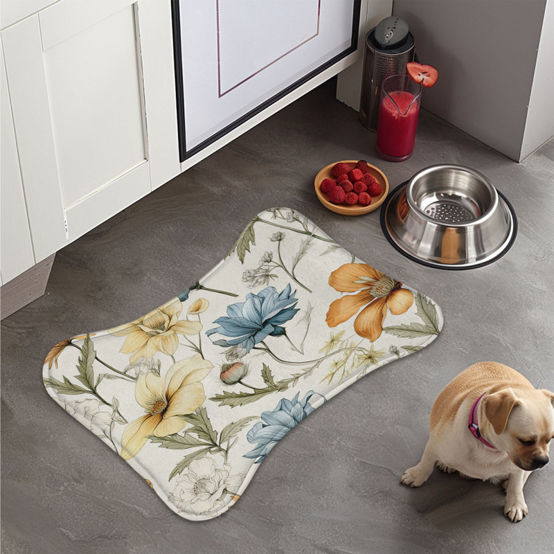 Gentle Florals - Tapis d'alimentation en os 1 pièce