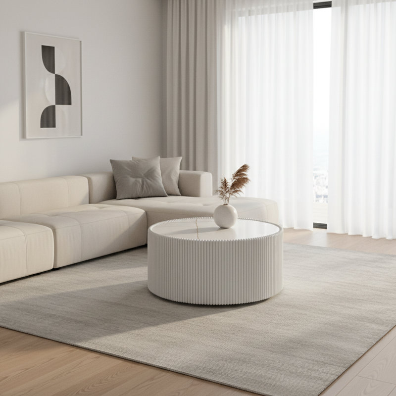Table basse Endston, White