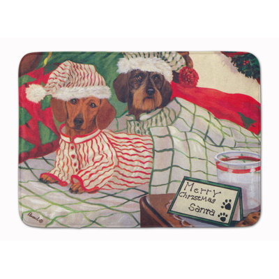 Tapis de bain Dachshund Christmas
