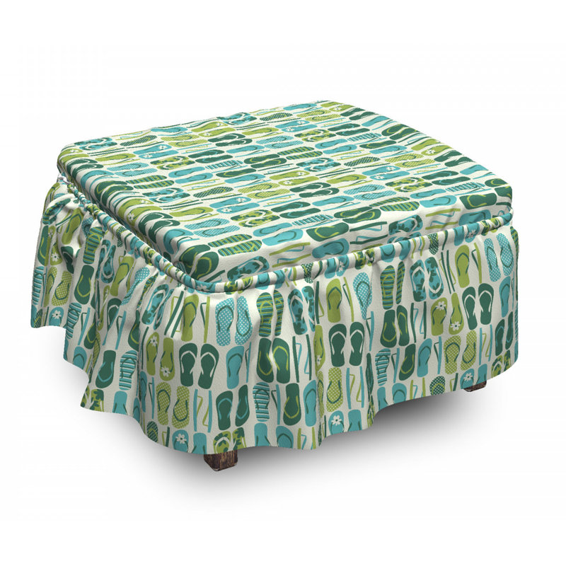 Housse pour repose-pieds exotique nature