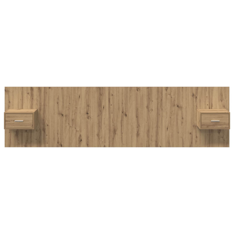 Panel Headboard, 280 x 200cm, Artisan Oak