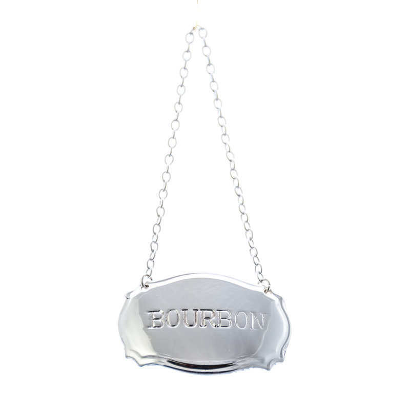 Decanter Label Chippendale Design Bourbon