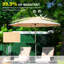 Parasol de jardin 10 pi - Fonctionnalité de la table d'extérieur beige