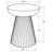 Debrra Round Solid Wood Accent Side Table Wild Honey