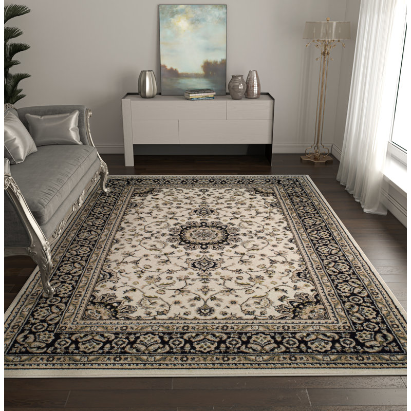 Tapis modernes Bev-26 pour le salon, Rectangle 4 pi x 5 pi