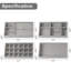 Ensemble de 8 plateaux empilables de rangement de bijoux empilables-992586761