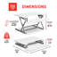 Ergo Height Adjustable Standing Desk Converter-2016416732-2016416733