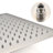 Rain Shower Head High Pressure Rainfall Showerhead Water Saving