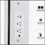 Table de coiffeuse compacte à tiroir gauche avec fonctions avancées et tabouret-1966261544