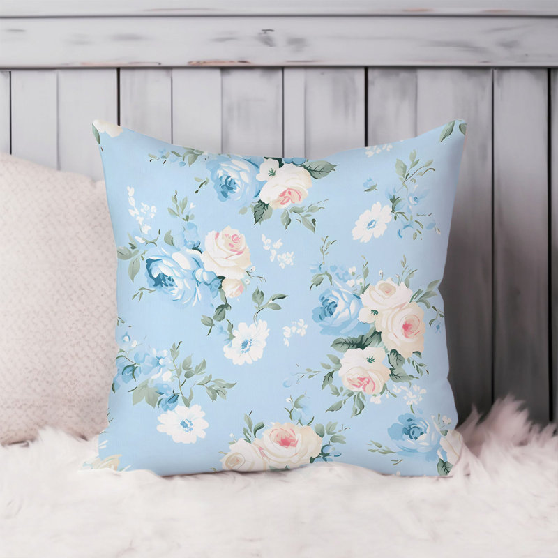 Floral Flowers Pattern XII Shabby Elegance, 16"H x 16"W