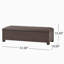 Banc de rangement en osier PE