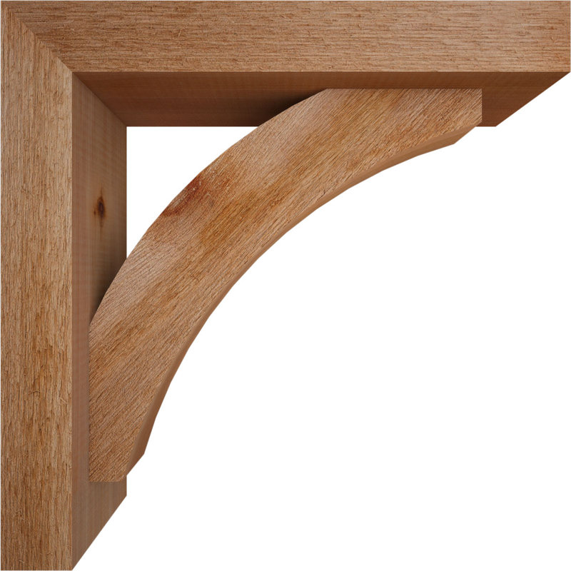 Support pour scie rugueuse Thorton Block L 4 po x P 16 po x H 16 po, cèdre rouge de l'Ouest, 16 x 16