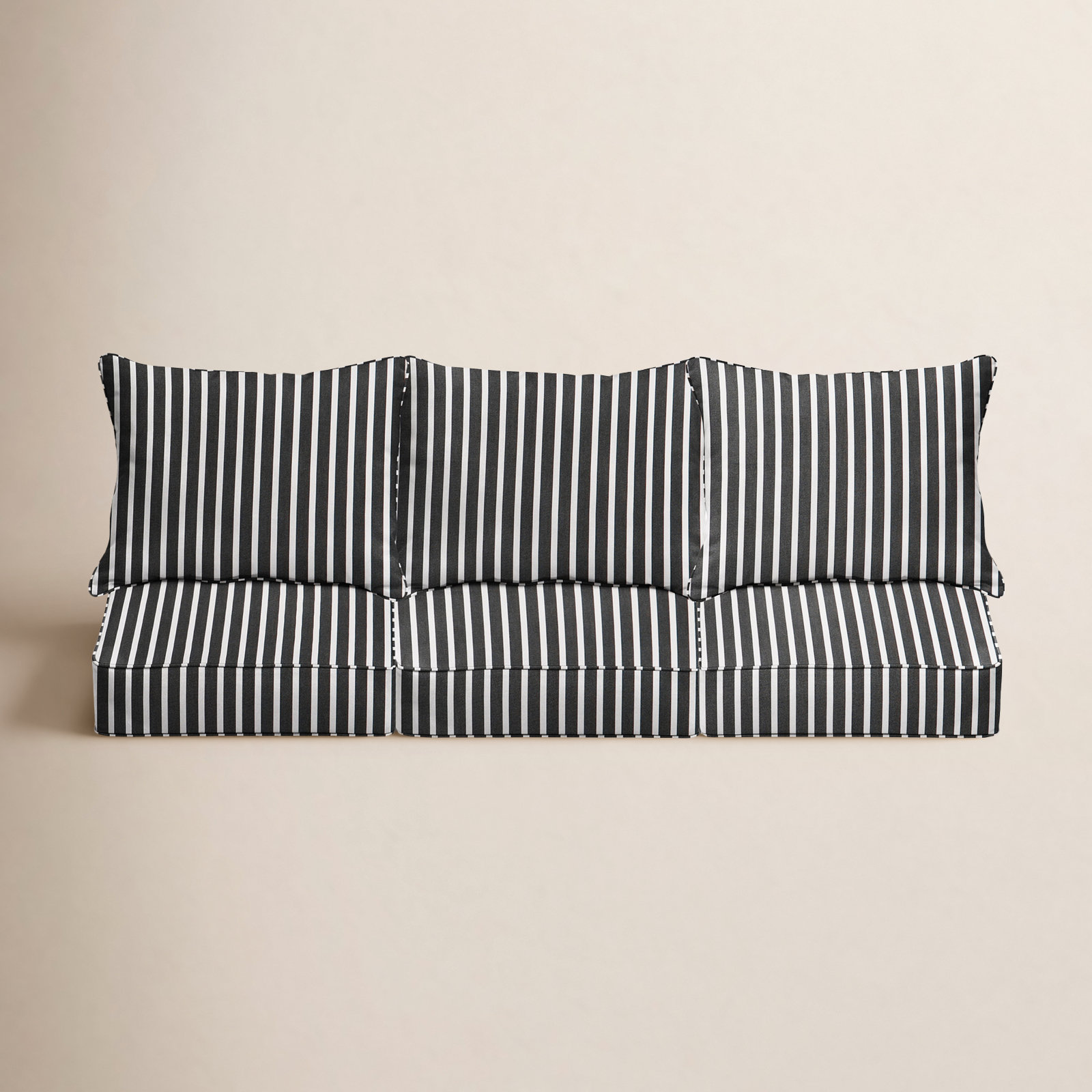 Sunbrella Striped Outdoor Sofa