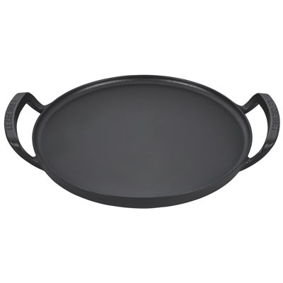 Le Creuset Alpine Outdoor Enameled Cast Iron Pizza Pan, 14", Matte Black