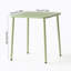 Table carrée (verte) Table de cour extérieure Table de salle à manger en plein air Villa-1782110504