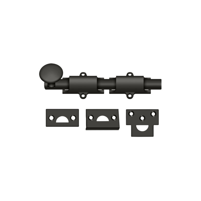 Deltana 6SB003 6" Surface Bolt; Heavy Duty; Lifetime Brass Finish, Oil Rubbed Bronze