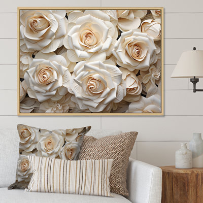 " Minimalism Beige Roses Passion III "