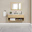 Redbridge 48'' Single Wall Mounted Bathroon Vanity with Quartz Top