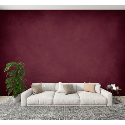 Papier peint autocollant rétro rétro bourgogne doux, mauve foncé foncé, éponge délavée, texture grunge rétro, papier peint amovible H 100 po x l 144 po, adhésif mural en PVC pour chambre à coucher, bureau à domicile