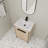 Coudery 24.03 " W Freestanding Standard 1 Single Vanity Bathroom Vanity With Ceramic Top