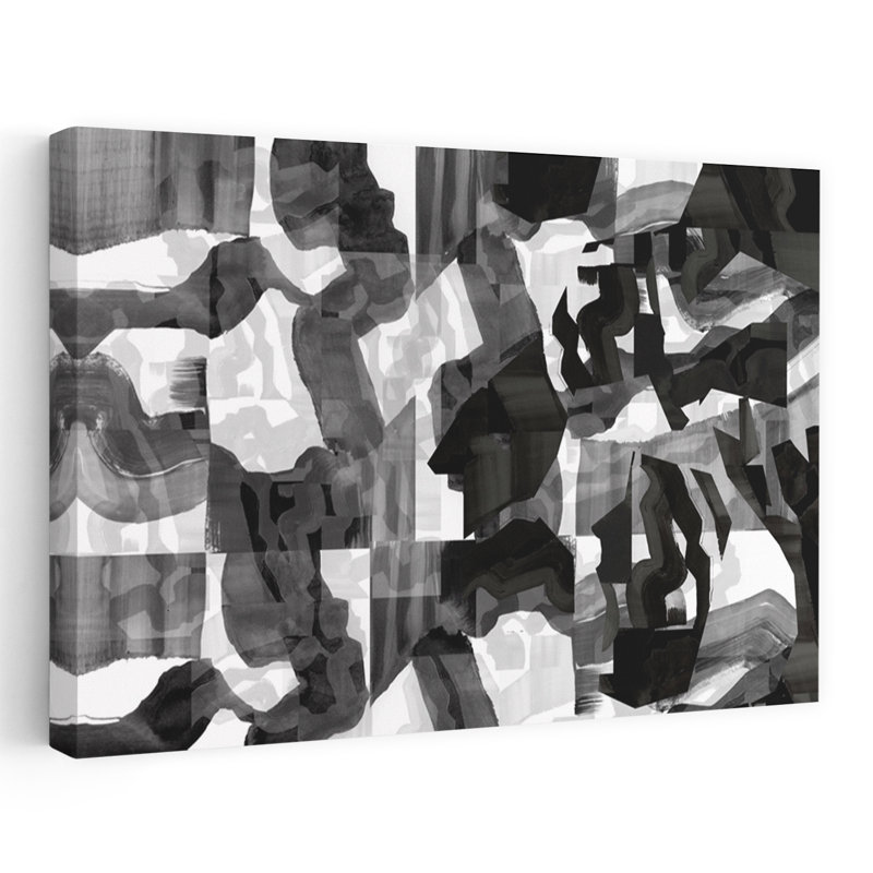 Art contemporain contemporain abstrait, H 32 po x l 48 po