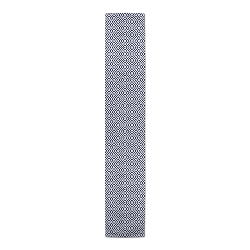 Chemin de table Brysa, P 16 po x L 90 po, Bleu marine