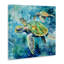 Deux tortues qui nagent sur toile, design par LSR Creative Studio-572858917