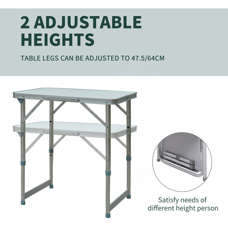 Table de camping portable