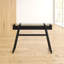 Glass Top Metal Base Writing Desk