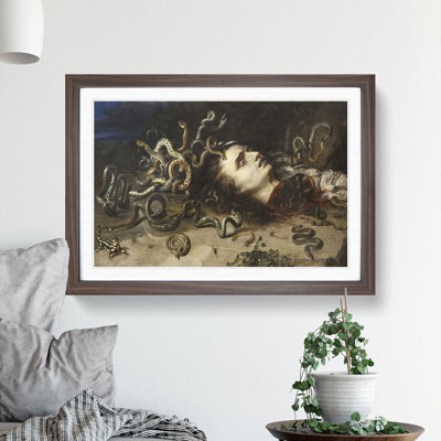 The Head of Medusa by Peter Paul Rubens - Framed Print