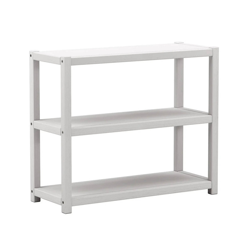 Greenport Bookcase, (3 Shelves) 30.5" H x 36" W x 14.25" D, Brushed White