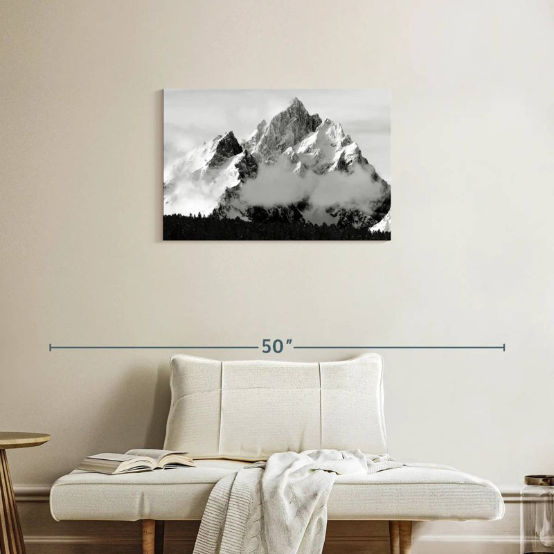 Grand Tetons enneigé Alvord, H 20 po x l 30 po