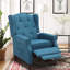 Fauteuil inclinable à dossier large avec dossier capitonné Joziah-400747980