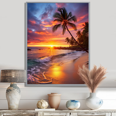 Photo de plage Sunset Sunset Serenade - Décoration murale nautique et plage