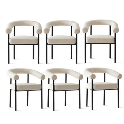 Ensemble de 6 chaises de salle à manger Boucle 