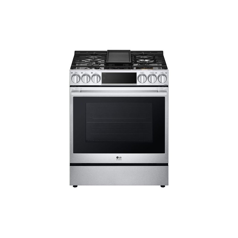 30" 6.3 cu. ft. Smart Slide-in Dual Fuel Range with Convection Oven