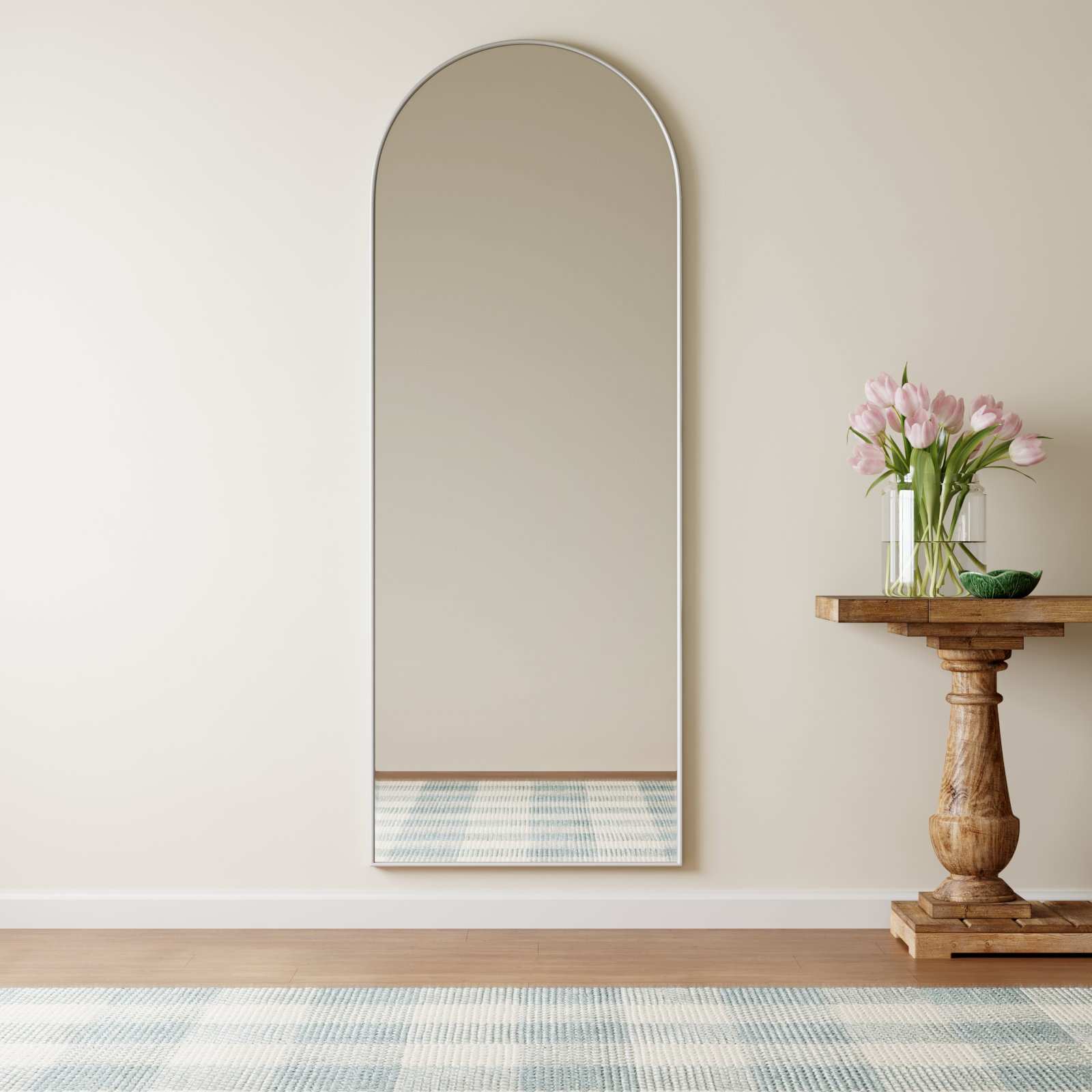Sabine 36" Accent Mirror, Silver, 74" x 28"