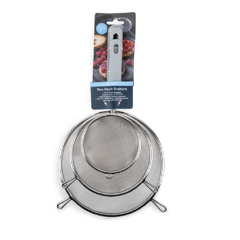 Core Kitchen Gray Nickel Finish Stainless Steel Strainer