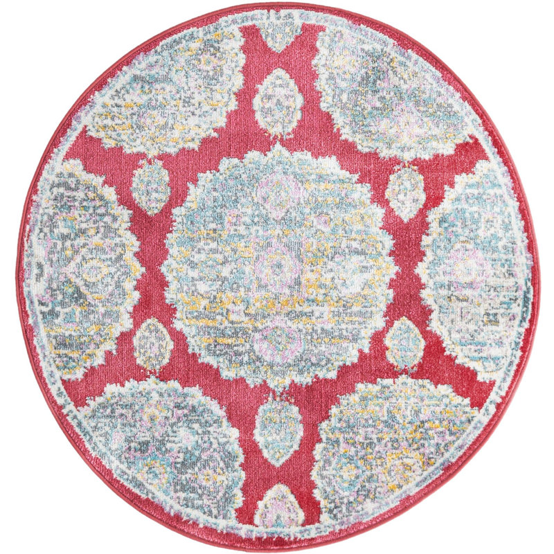 Oriental Indoor Rug, Round 3'3"