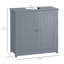Armoire de salle de bain sous le lavabo avec 2 portes et tablette HOMcom