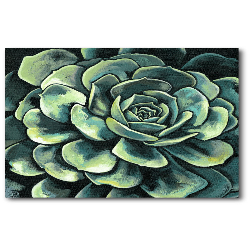 « succulent fleuri ii », reproduction d’impression sur toile tendue