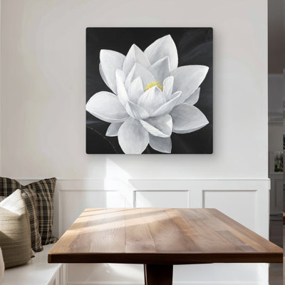 Overhead View of Lotus Flower - Metal Print for Home Decor