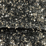 Stretch Velvet Sequin Fabric by The Yard, Glitter Spandex Material