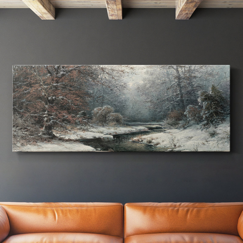 Série paysage - CDXV III - Toile tendue avec châssis - Prêt à accrocher, H 12 po x l 30 po