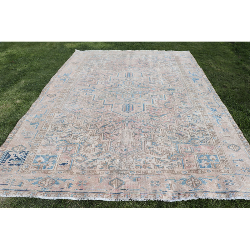 Tapis turc anatolien rétro surdimensionné rétro parfait pour la décoration antique