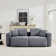 80" Corduroy Loveseat With Armrest