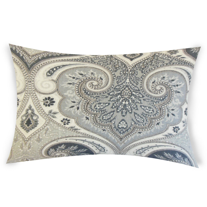  Housse et insert rectangulaires en lin, Noir, 14 po x 36 po
