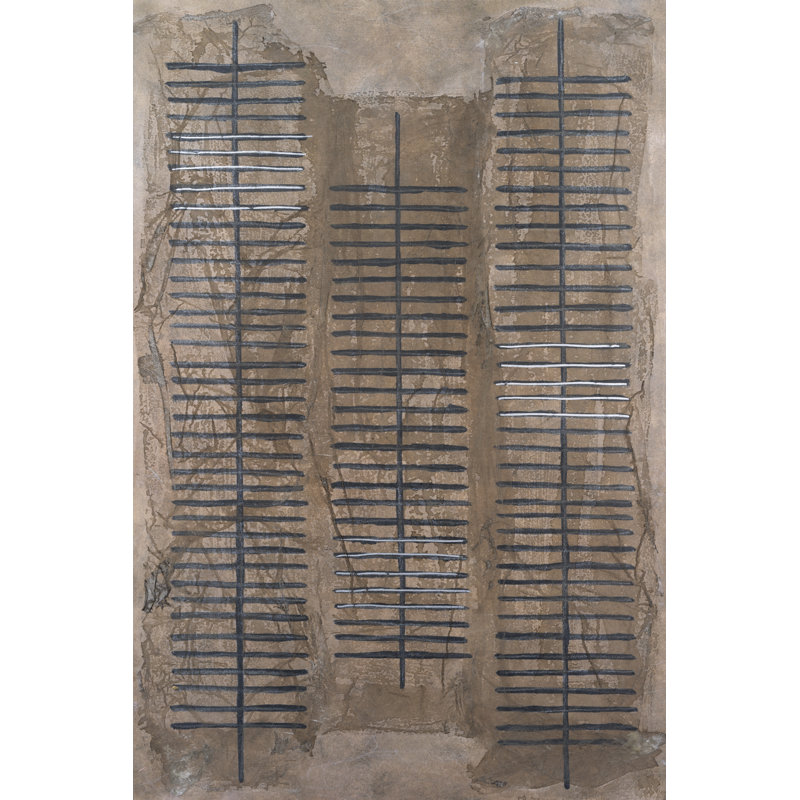 Corrugated Columns II by Michael Willett - Wrapped Canvas Print, 46 cm H x 30 cm W
