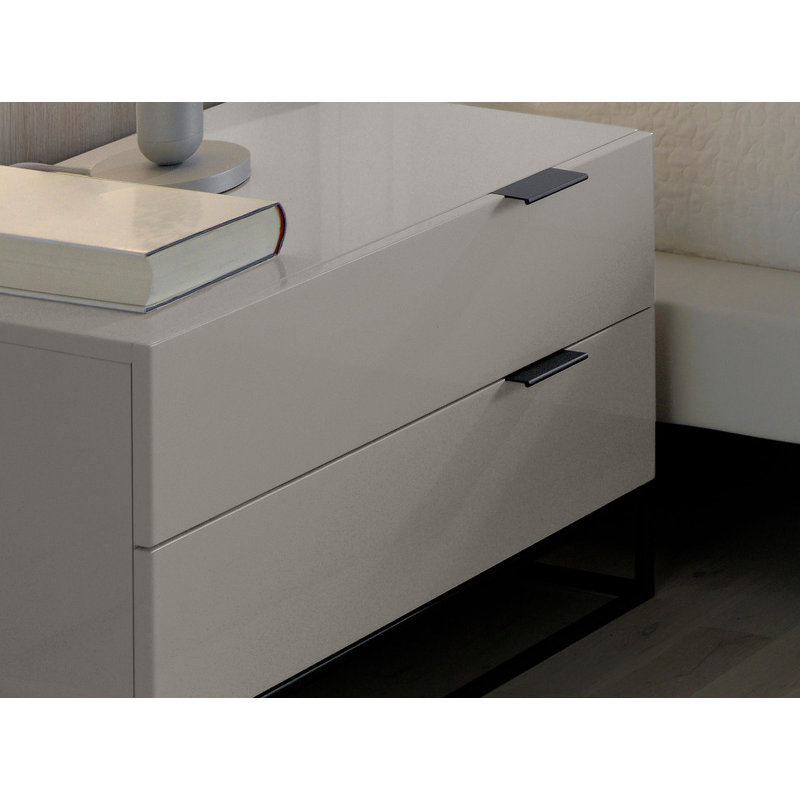 55cm W Manufactured Wood Bedside Table