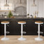 Set Of 2 Bar Stools,Solid Wood, Breakfast Chair, Vintage High Stool, Adjustable 360 Swivel Chair High Stool, Easy To Assemble, Kitchen And Home-1975796325-1975796324